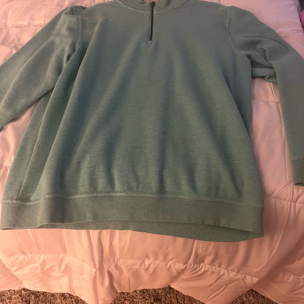 Walter Hagen Teal Quarter-Zip Pullover